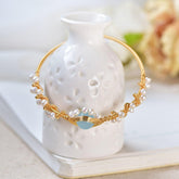 Gold Plated Vintage Pearl Bracelet